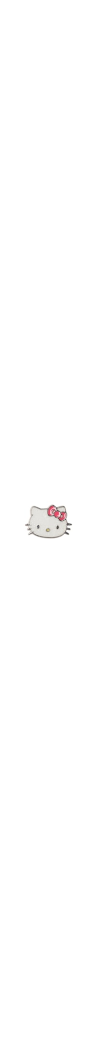 Jibbitz Feminino Hello Kitty Glitter Cat – Branco