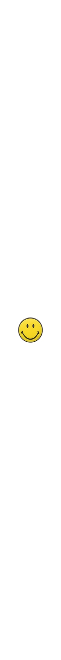 Jibbitz Feminino Smiley Brand Smiley Face – Amarelo