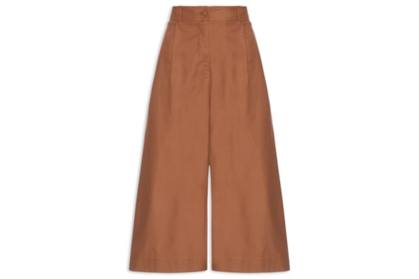 Jorts Feminino Liso - Marrom