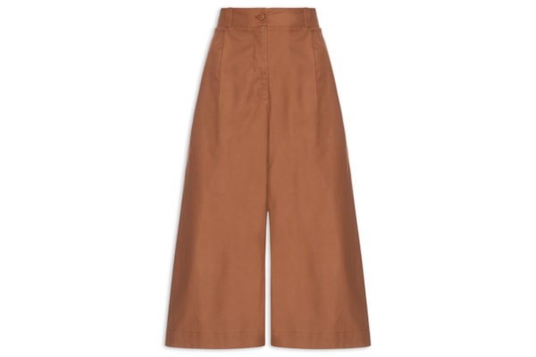 Jorts Feminino Liso - Marrom