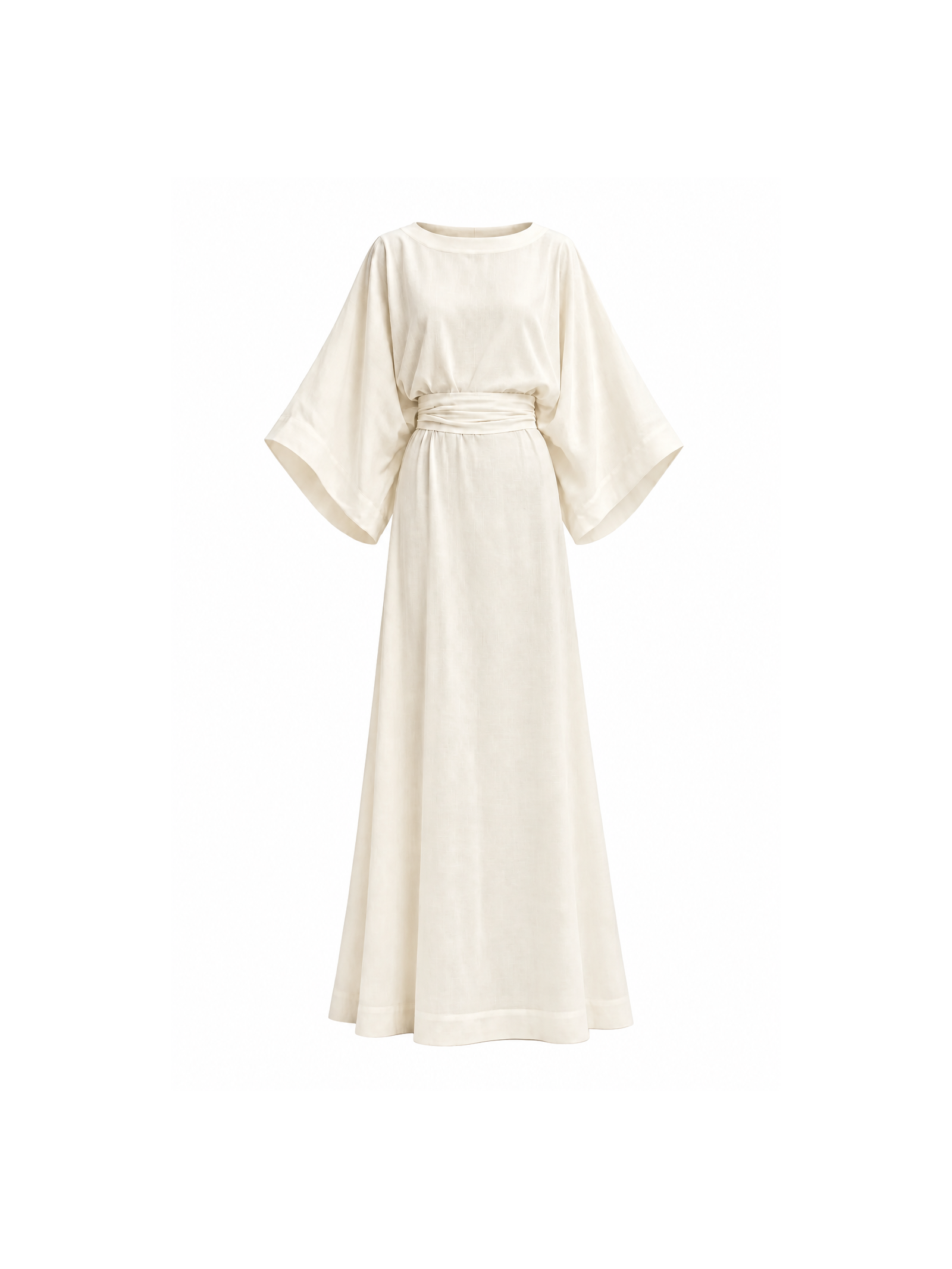 Kaftan Em Viscolinho Linen Branco Suntime