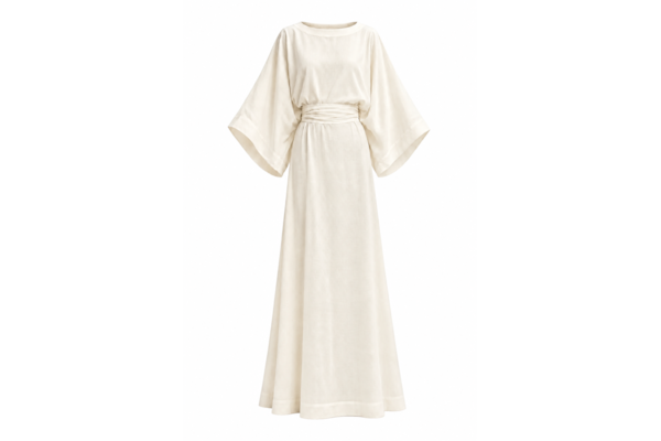 Kaftan Em Viscolinho Linen - Branco