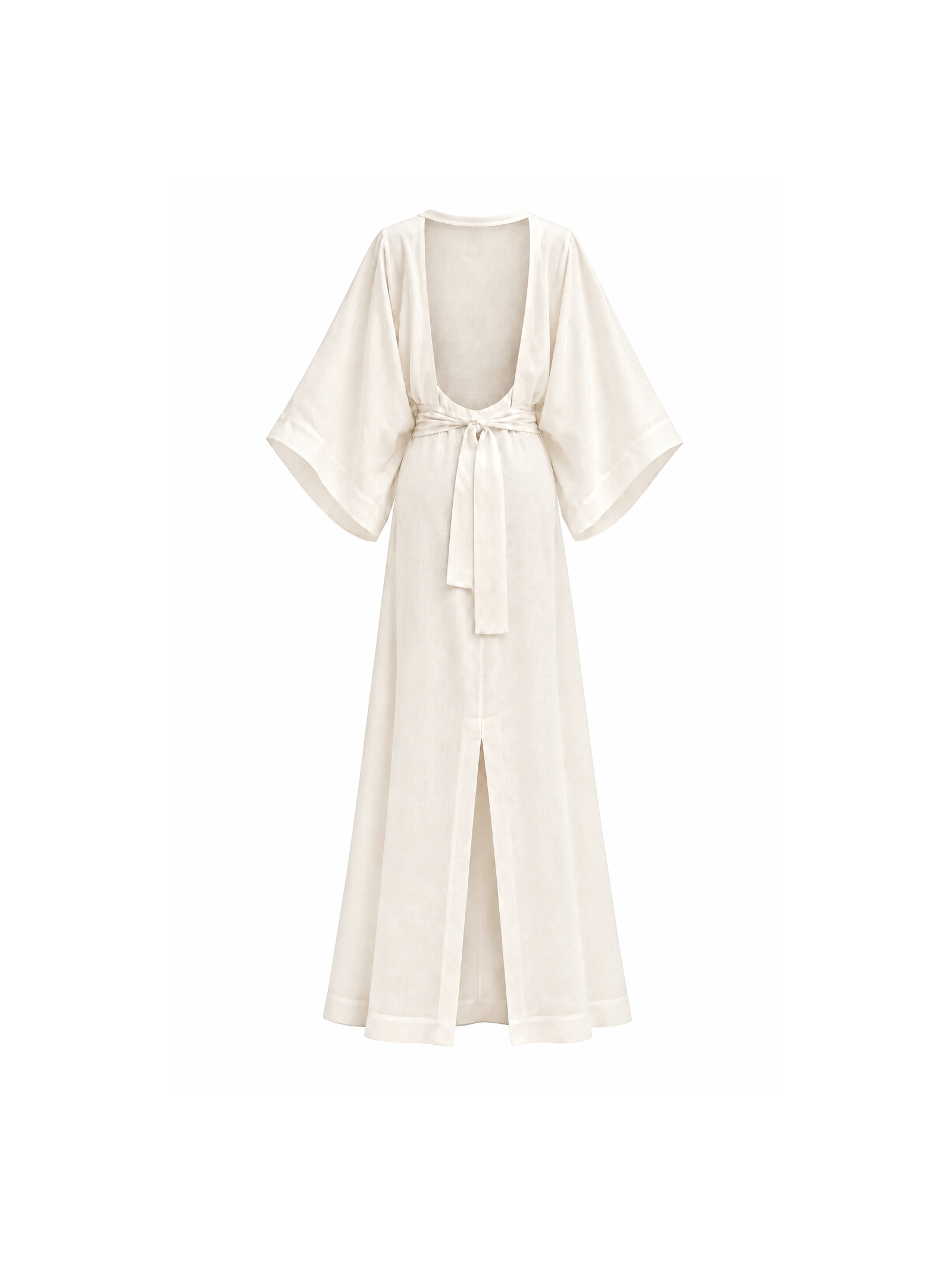Kaftan Em Viscolinho Linen Branco Suntime