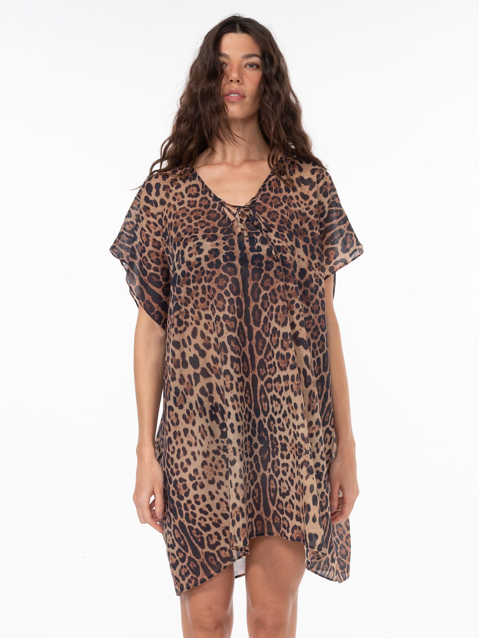 Kaftan Feminina Aurora Animal Print Triya