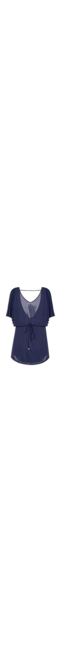 Kaftan Feminino Liso - Azul