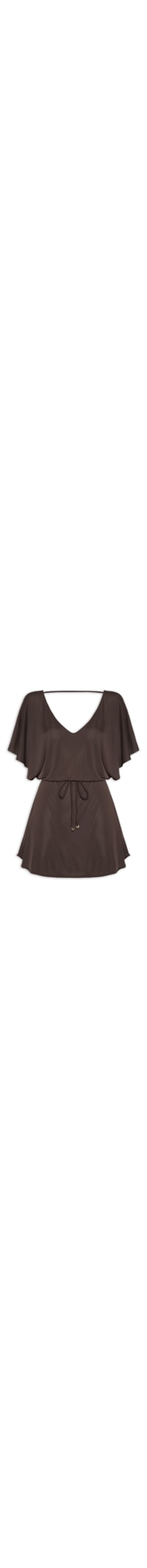 Kaftan Feminino Liso - Marrom
