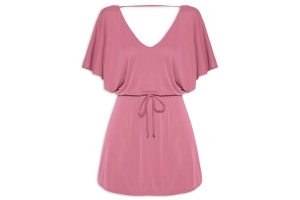 Kaftan Feminino Liso - Rosa