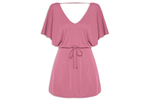 Kaftan Feminino Liso - Rosa