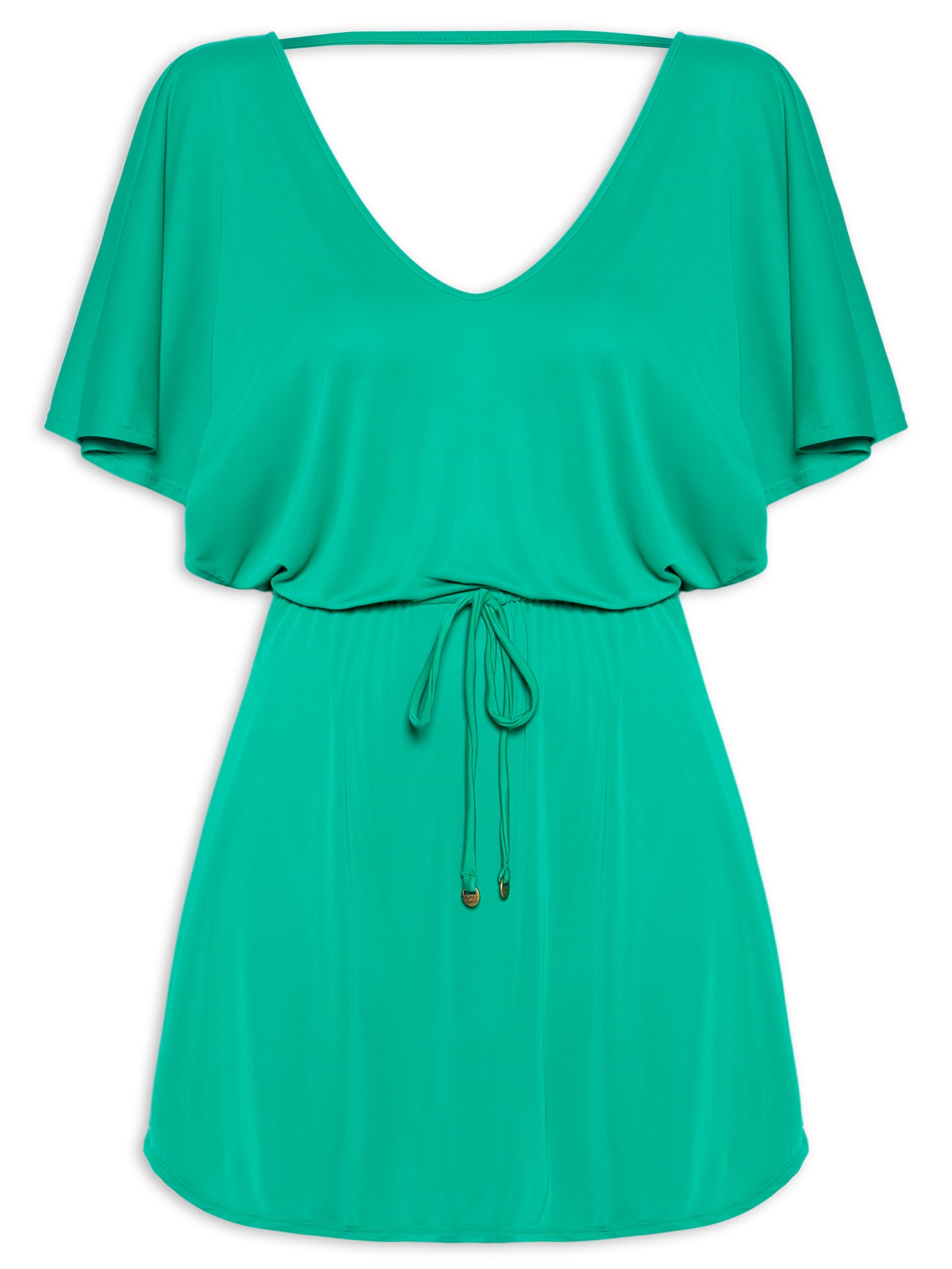 Kaftan Feminino Liso Verde Água Doce