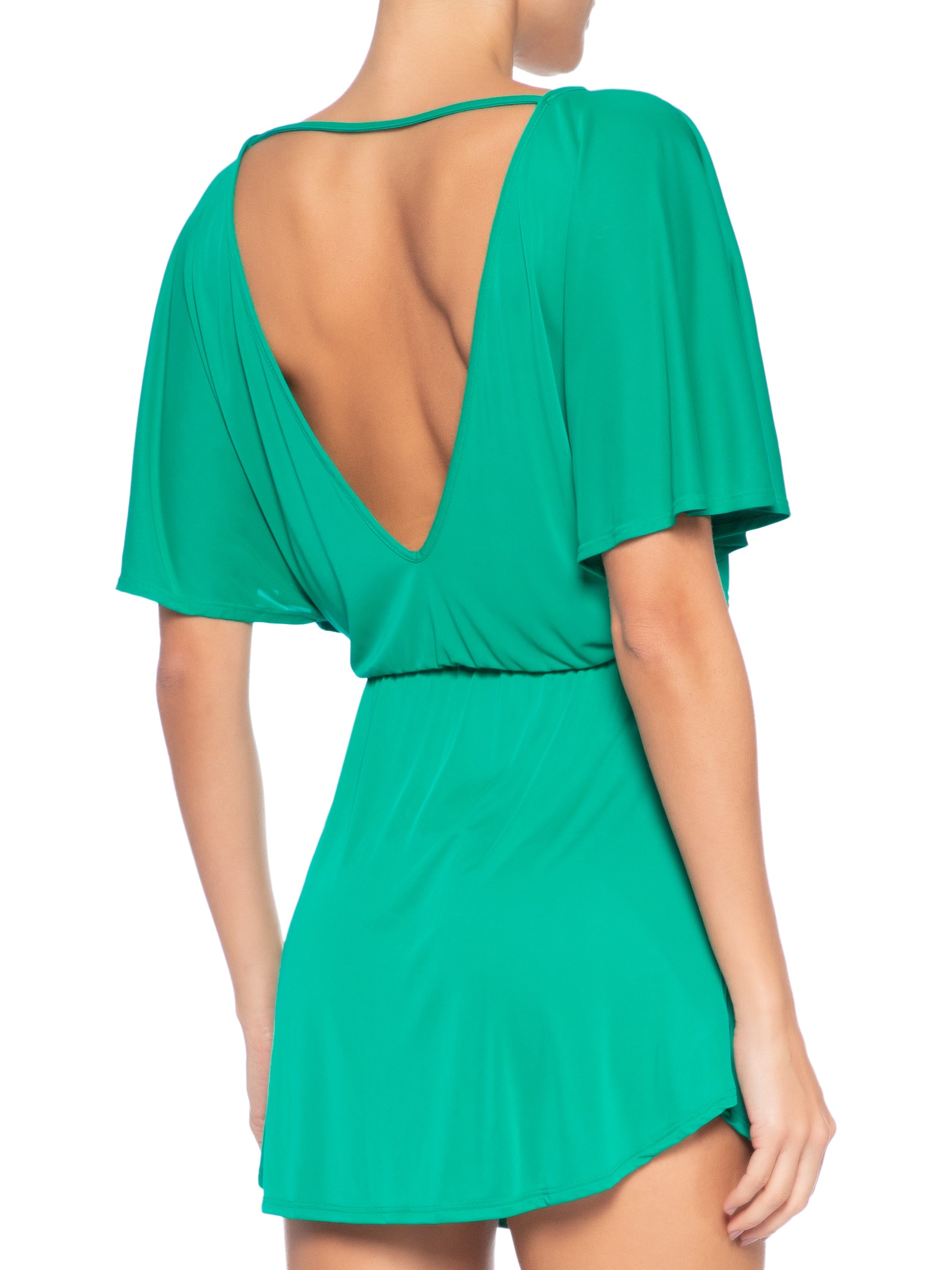 Kaftan Feminino Liso Verde Água Doce