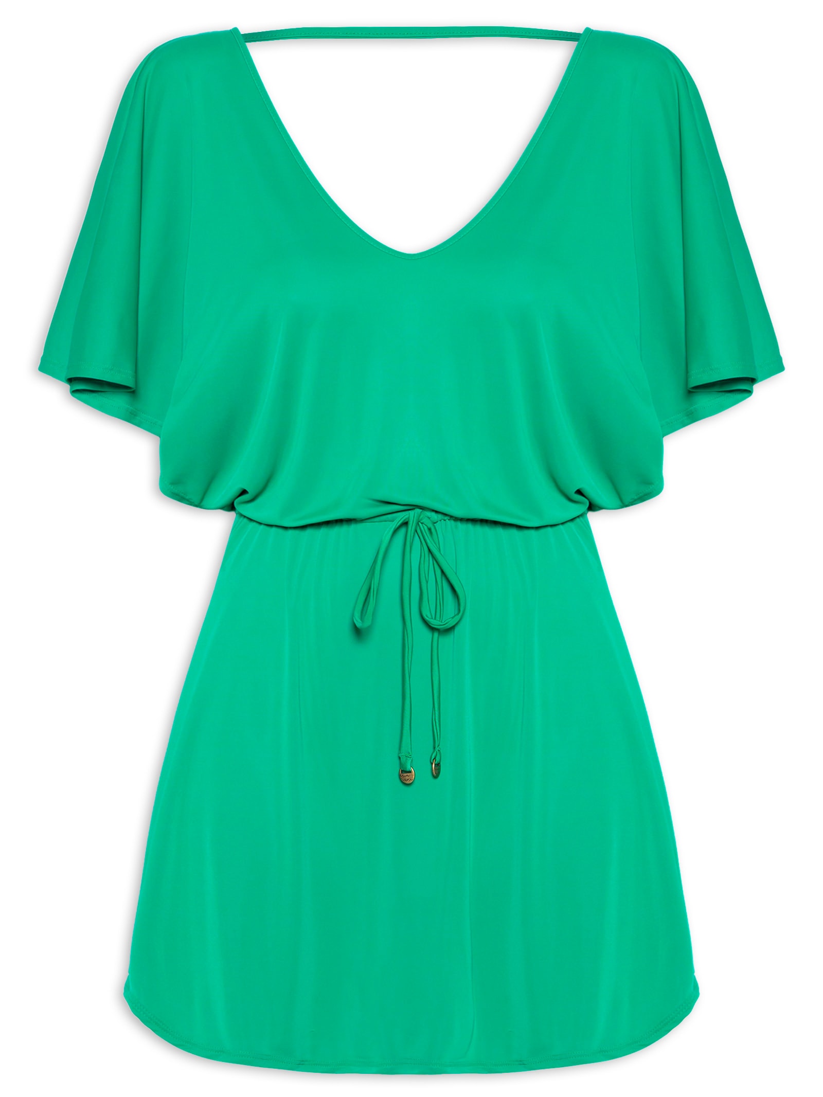 Kaftan Feminino Liso Verde Água Doce