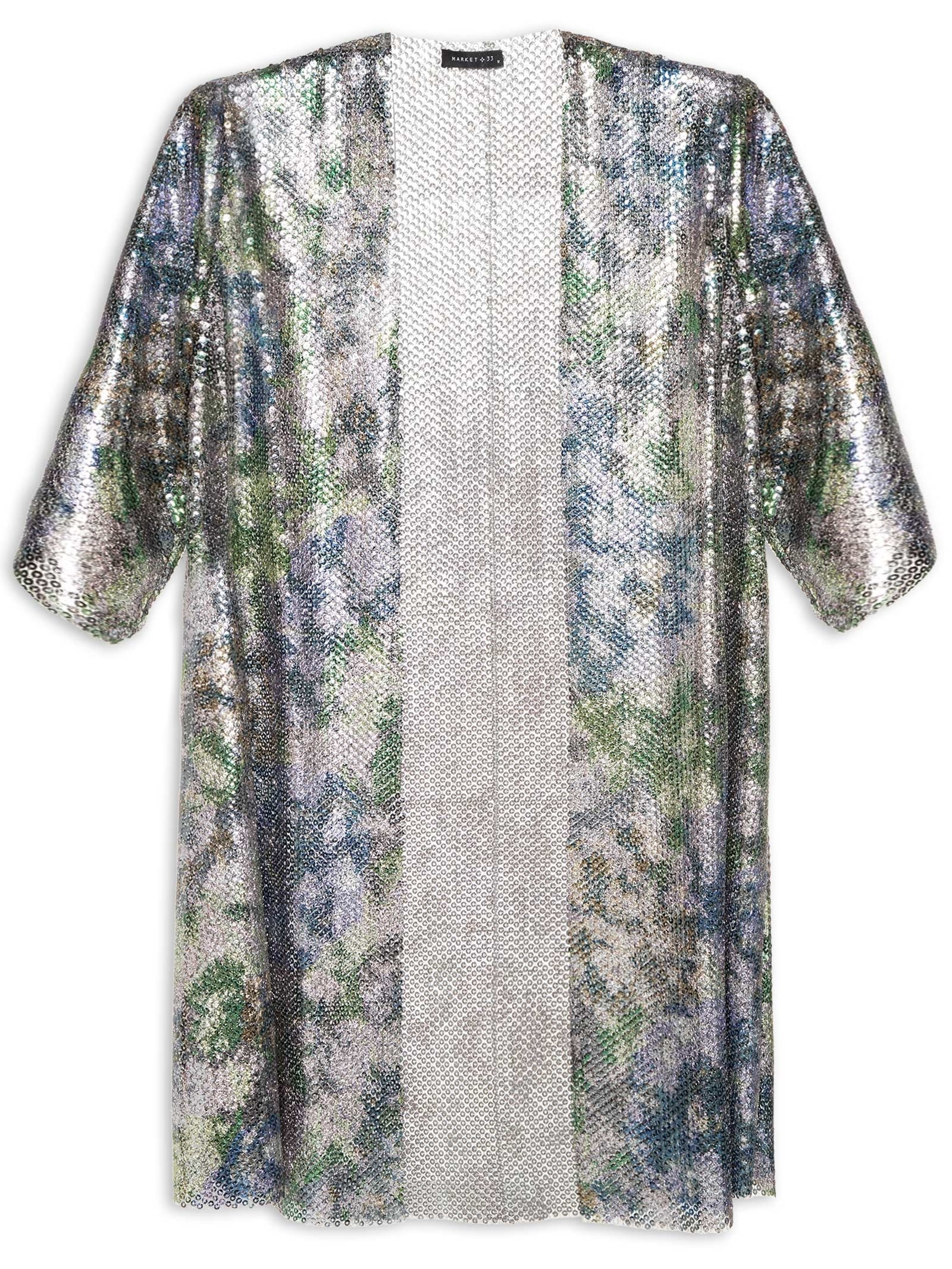 Kimono Carnaval Paetê Verde Market 33