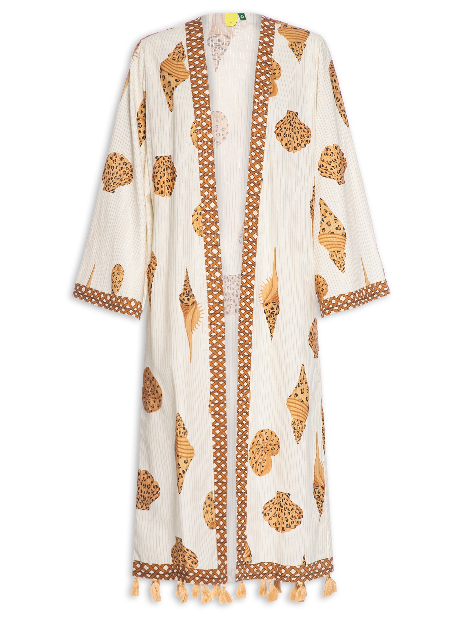 Kimono Concha Pintada Animal Print Farm Praia