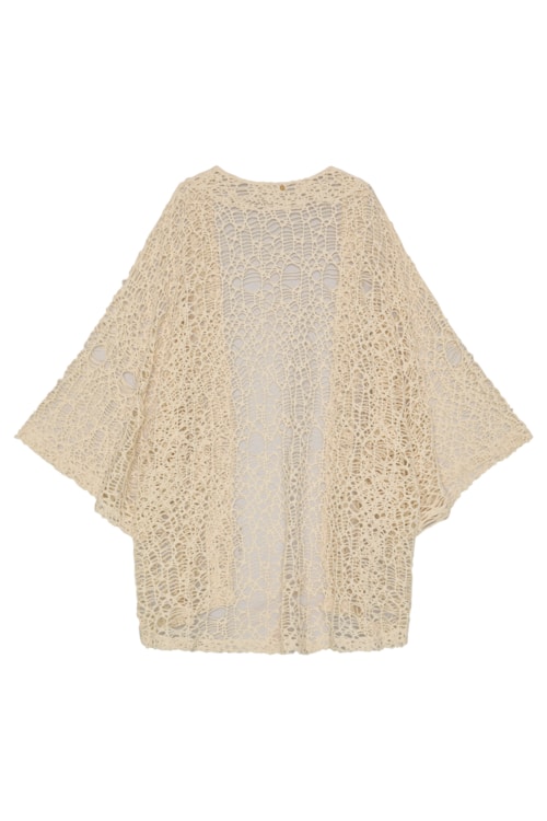 Kimono crochê pesca