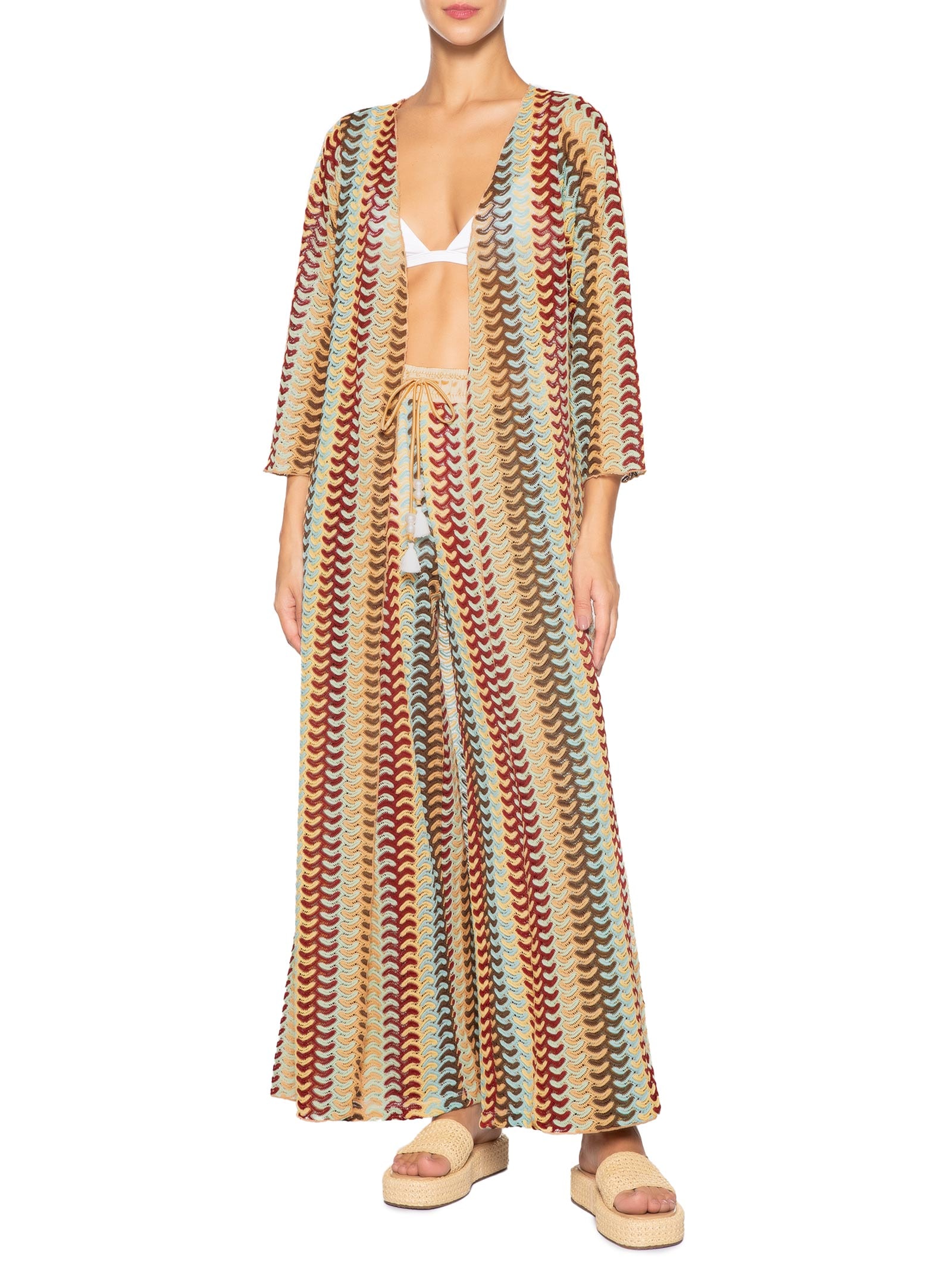 Kimono Feminino Beachwear Bege Mktbeach