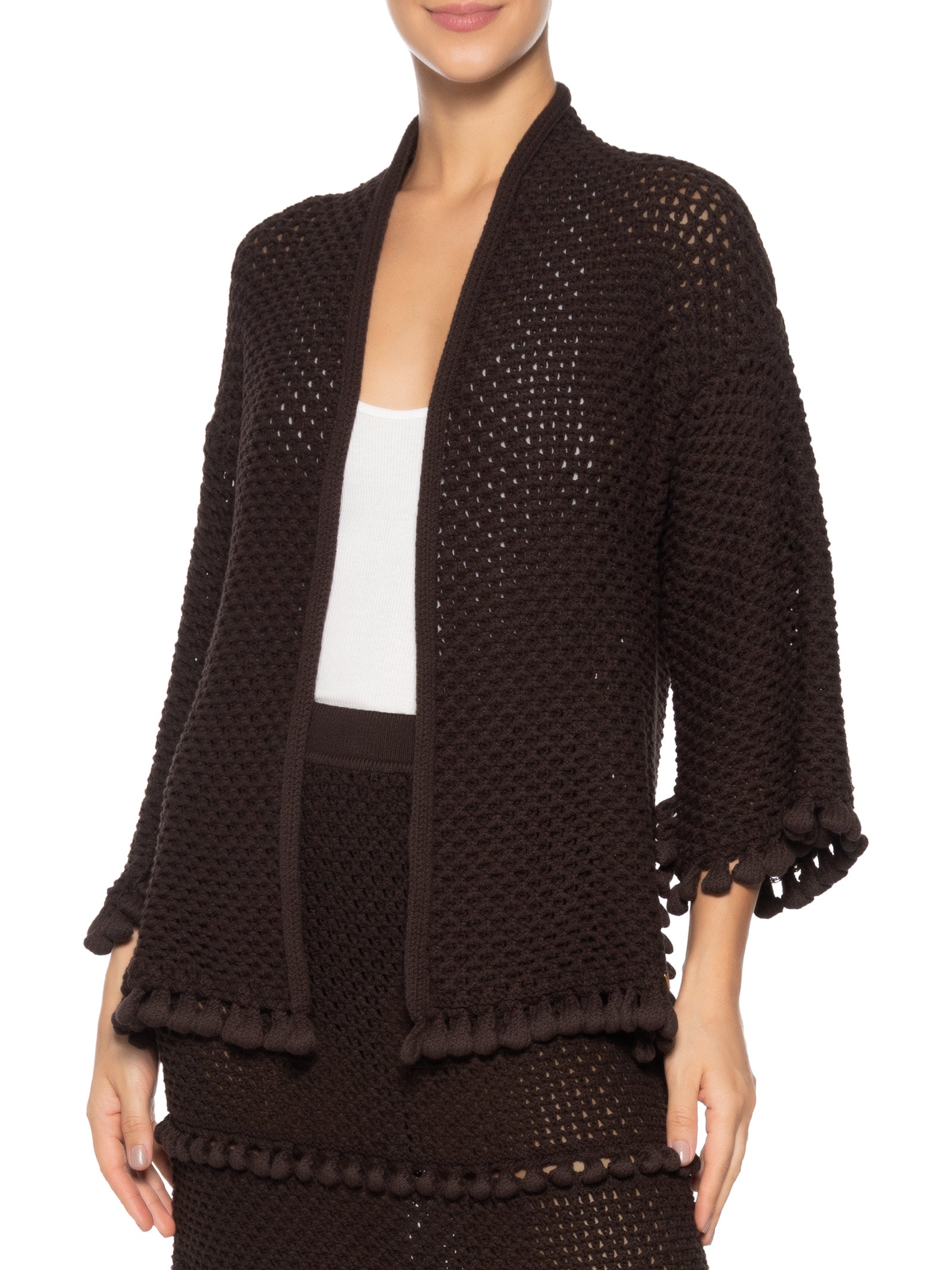 Kimono Feminino Blimblom Marrom Anselmi