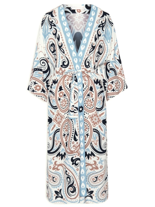 Kimono Feminino Caftan Cat – Azul