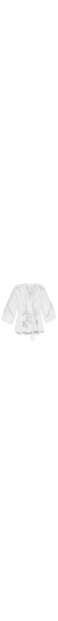 Kimono Feminino De Couro Rechilieu - Bege