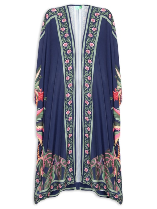 Kimono Feminino Encanto da Natureza – Azul