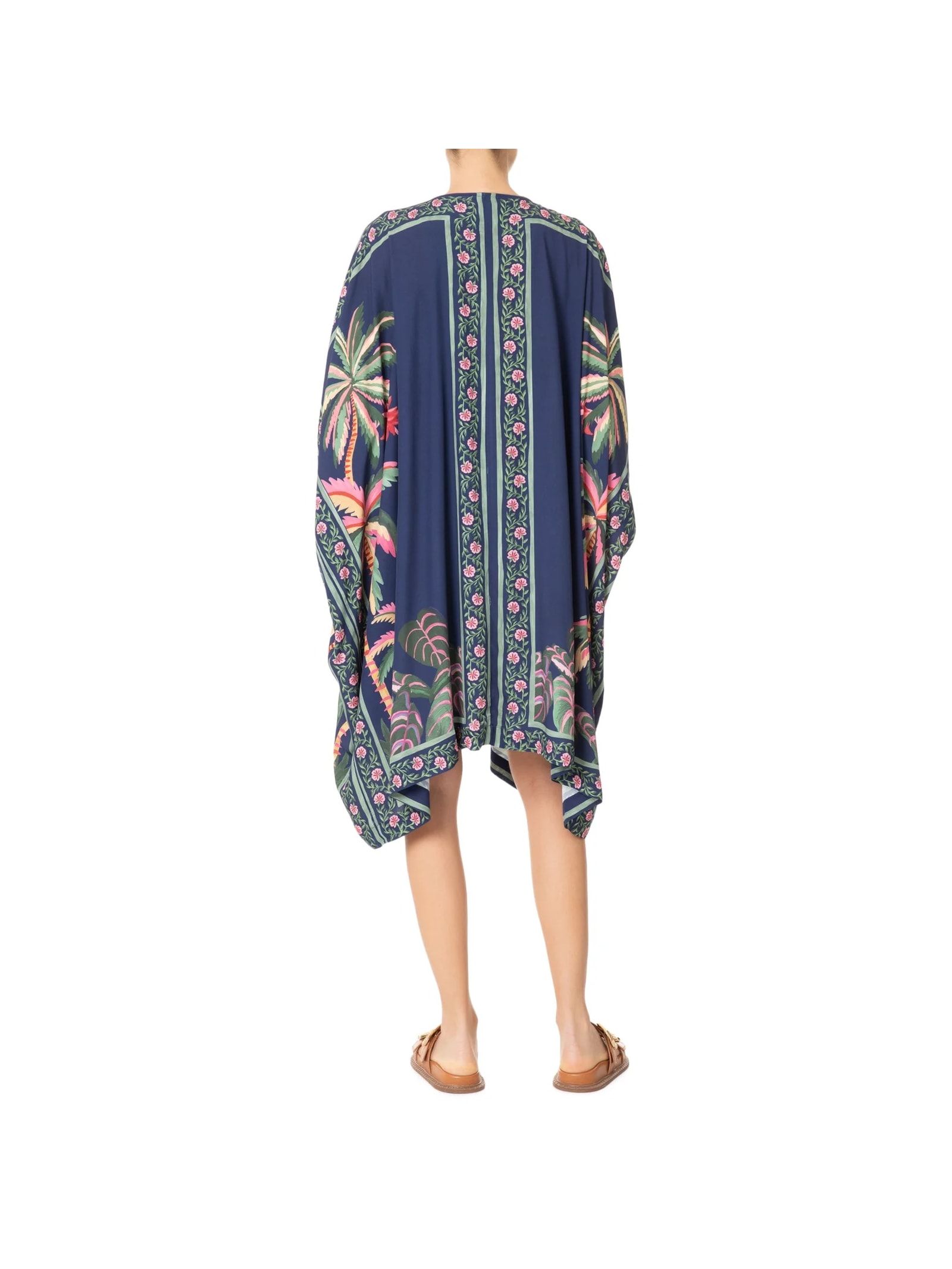 Kimono Feminino Encanto da Natureza Azul Farm