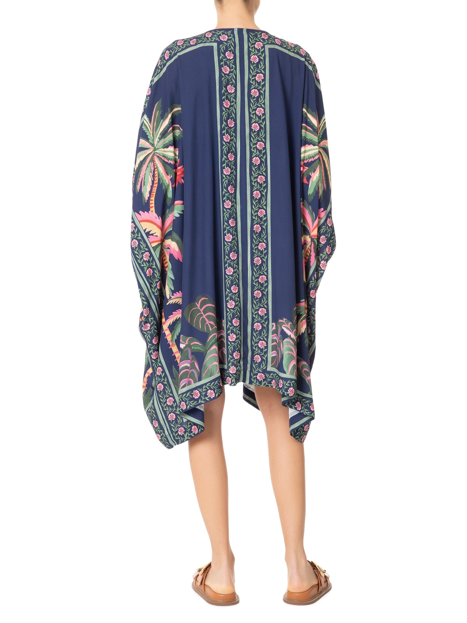 Kimono Feminino Encanto da Natureza Azul Farm
