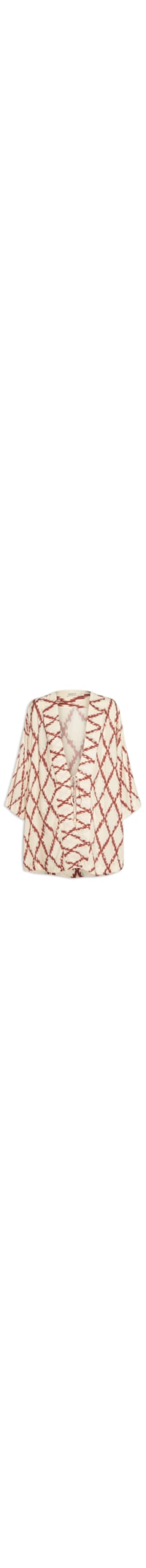 Kimono Feminino Estampa Férias De Verão - Vermelho