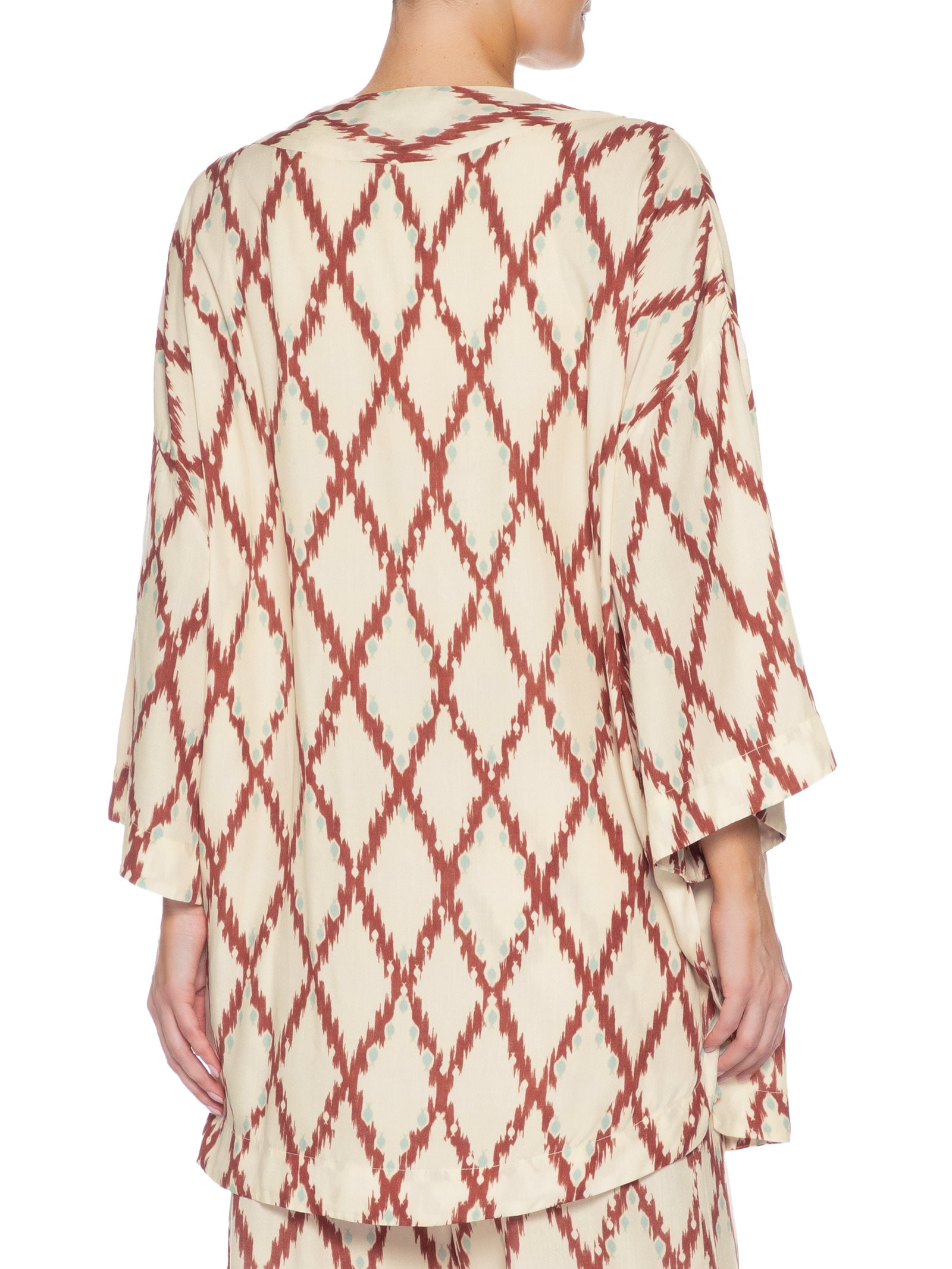 Kimono Feminino Estampa Férias De Verão Vermelho Dress To