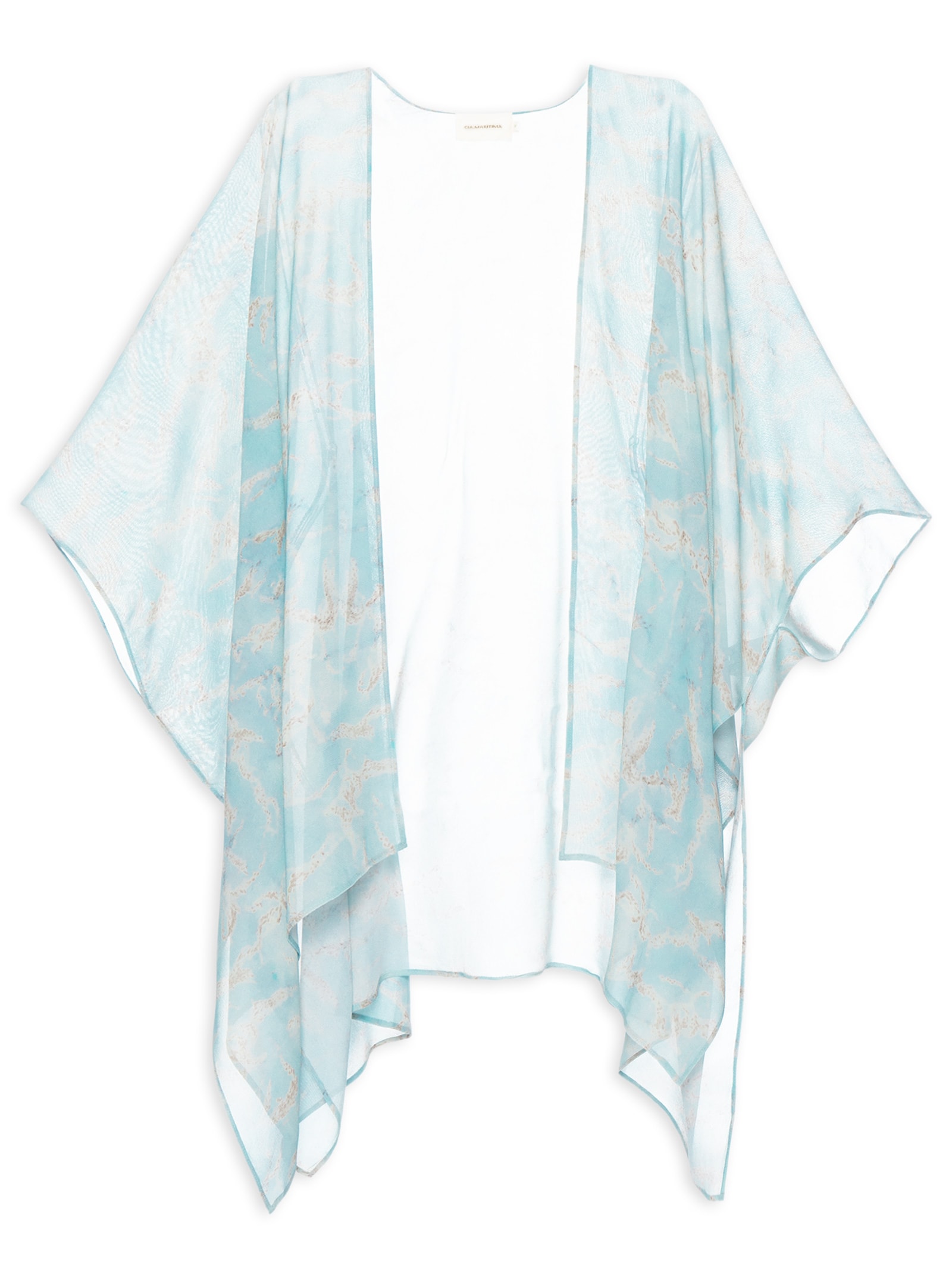 Kimono Feminino Estampado Azul Cia Marítima