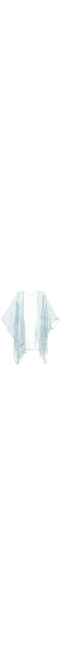 Kimono Feminino Estampado - Azul