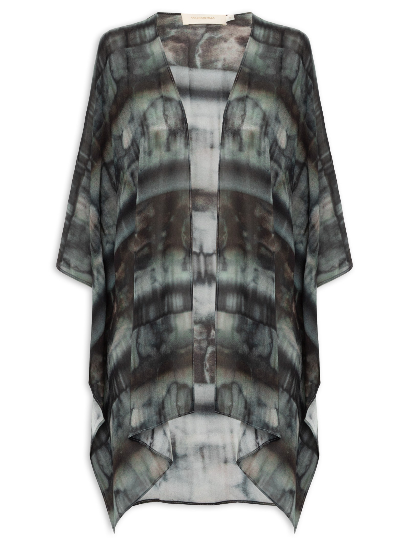 Kimono Feminino Estampado  Preto Cia Marítima