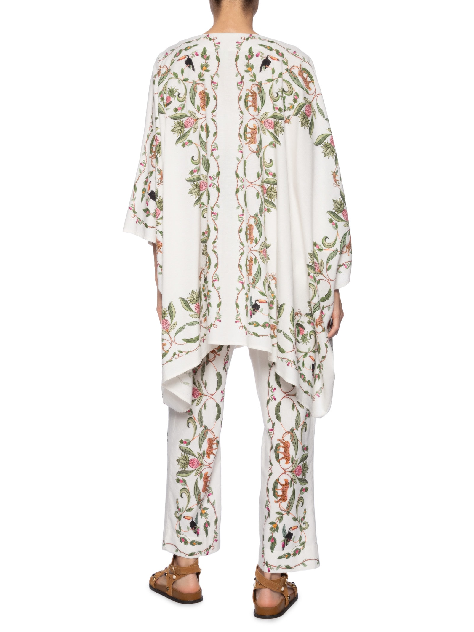 Kimono Feminino Floresta Doce Branco Farm
