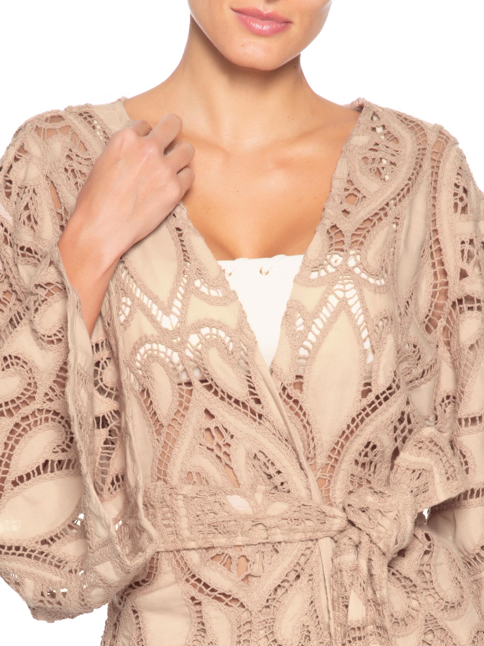 Kimono Feminino Guipir  Bege Cia Marítima