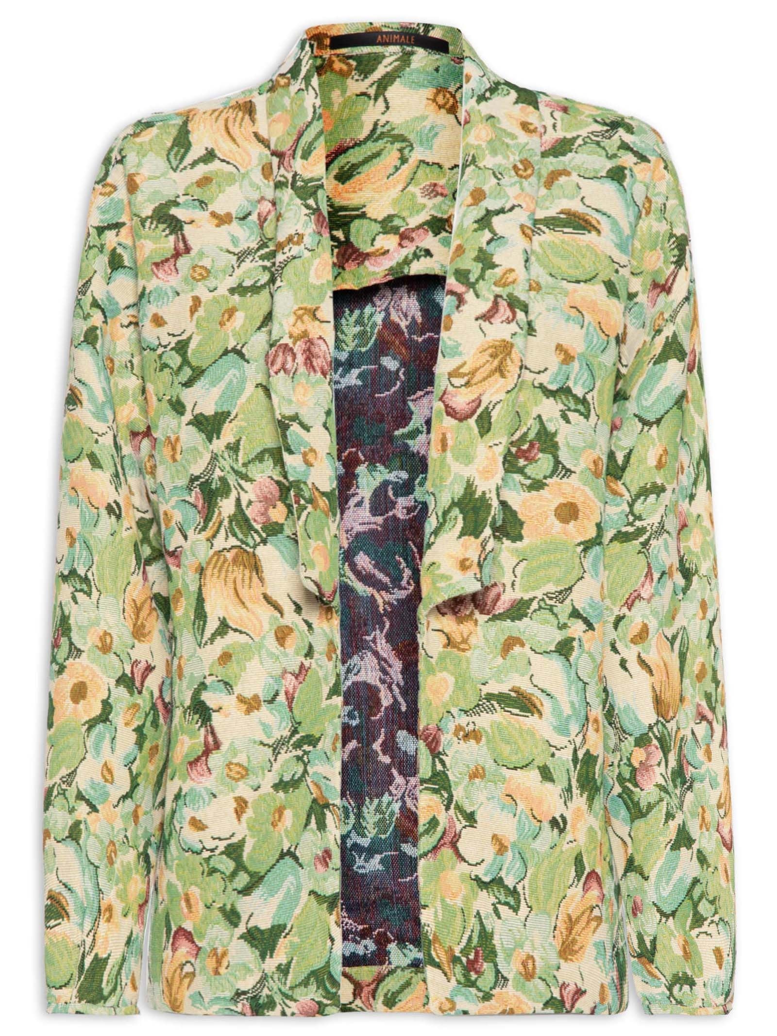 Animale - Kimono Feminino Jacquard - Verde