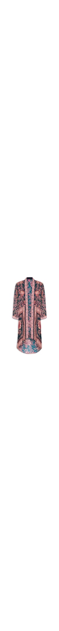 Kimono Feminino Jardim Boho - Roxo