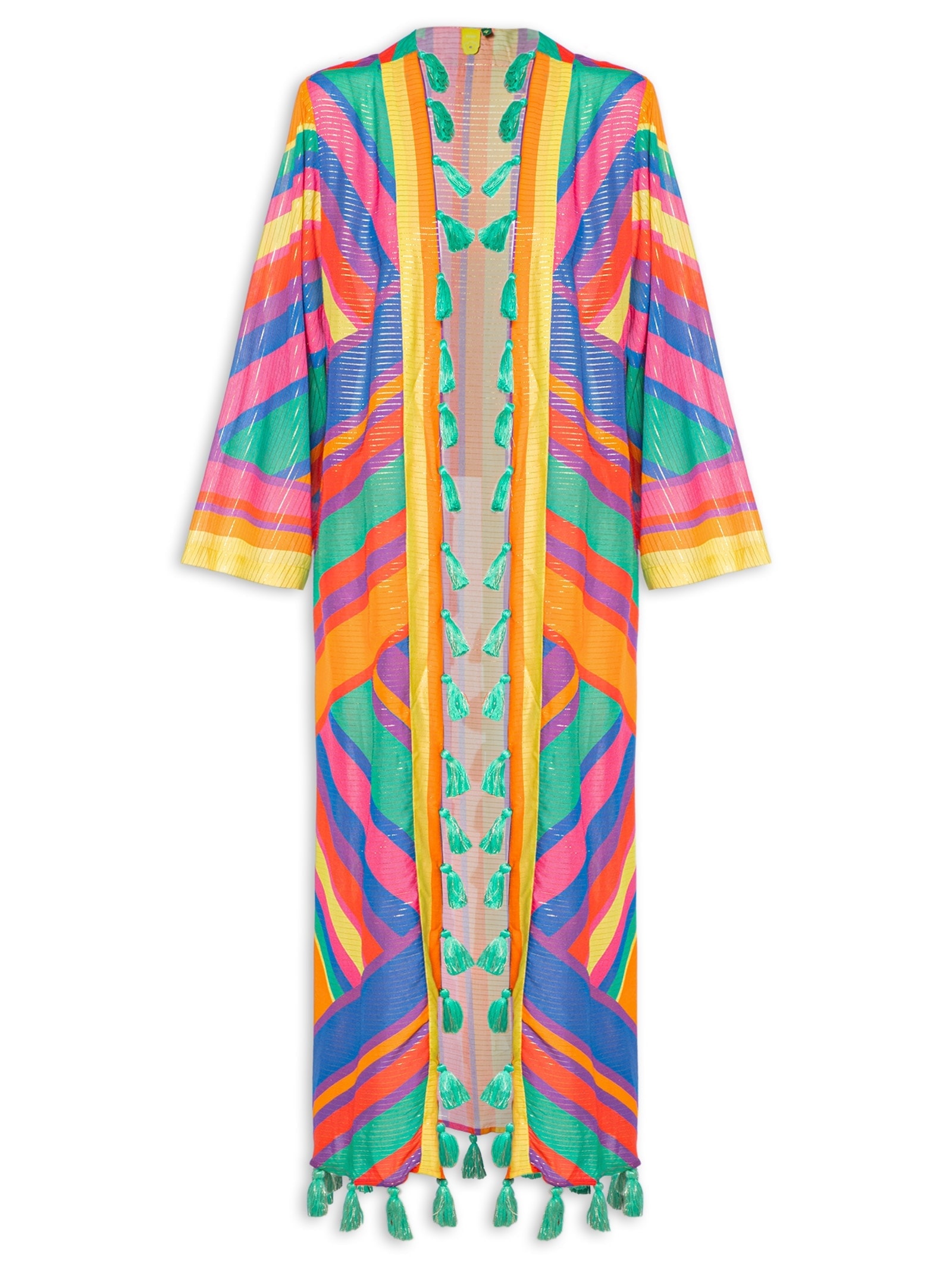 Kimono Feminino Localizado Listra Bia Azul Farm Praia