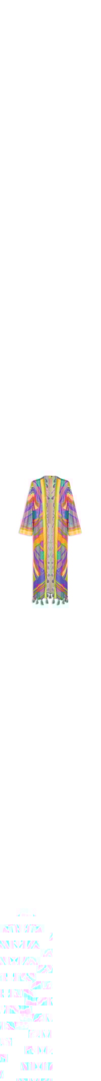 Kimono Feminino Localizado Listra Bia - Azul