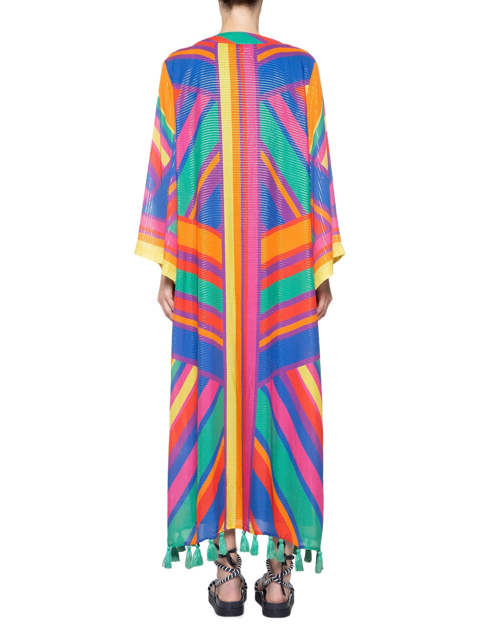 Kimono Feminino Localizado Listra Bia Azul Farm Praia