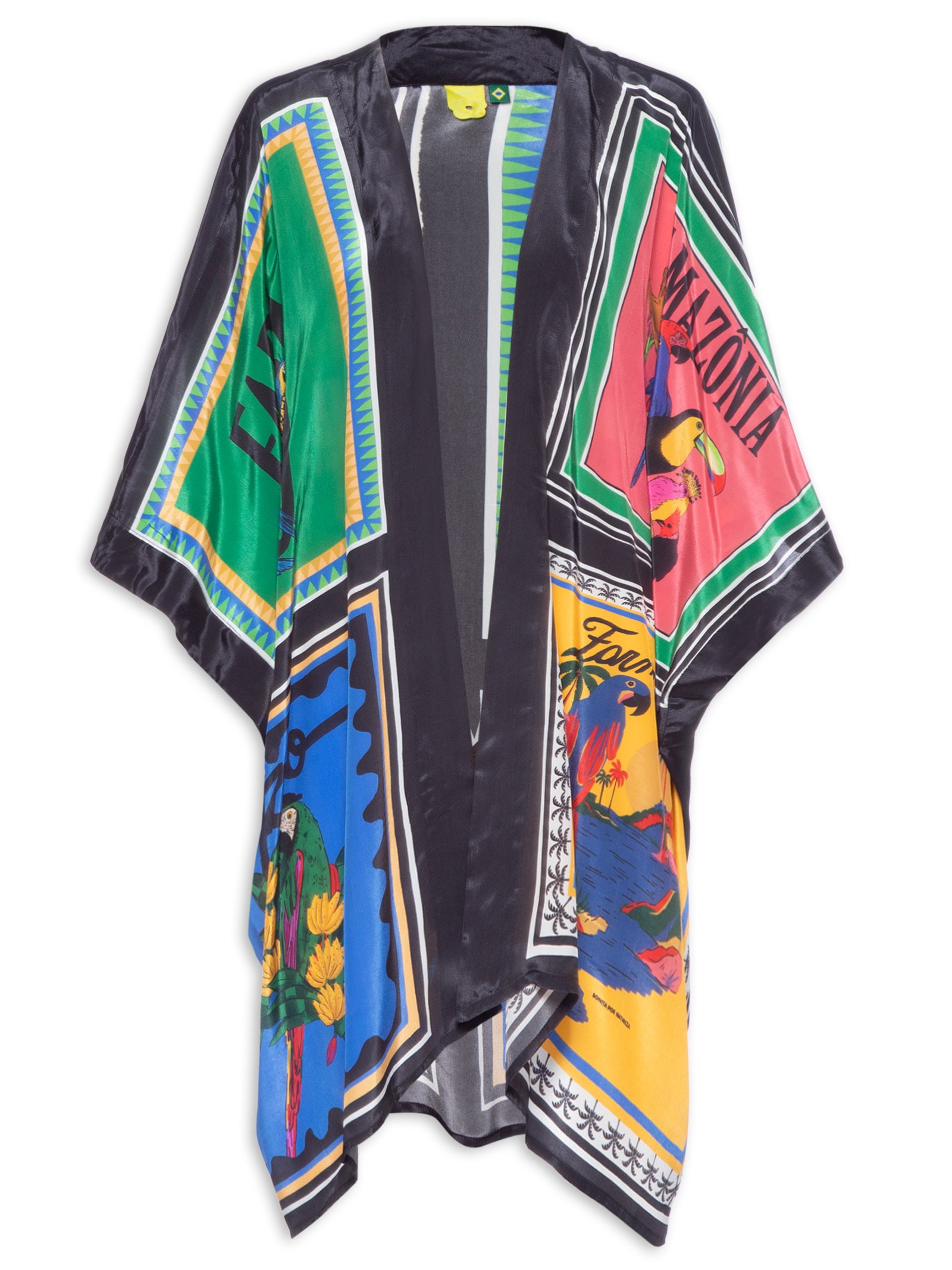 Kimono Feminino Nosso Lenço Preto  Farm