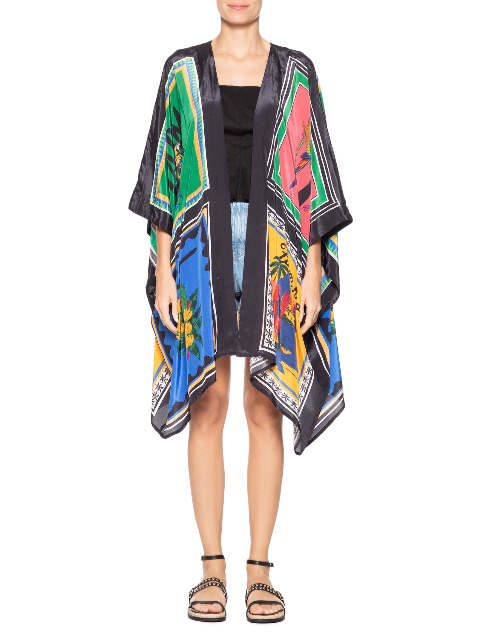 Kimono Feminino Nosso Lenço Preto  Farm