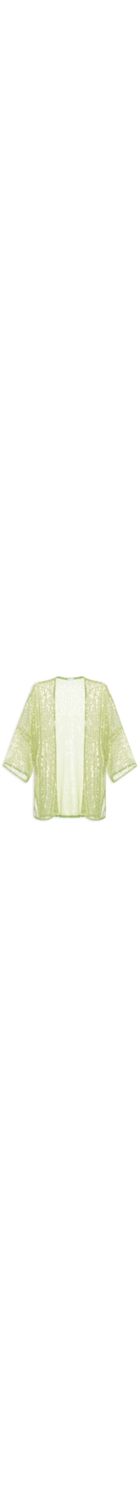 Kimono Feminino Paetê Tai - Verde
