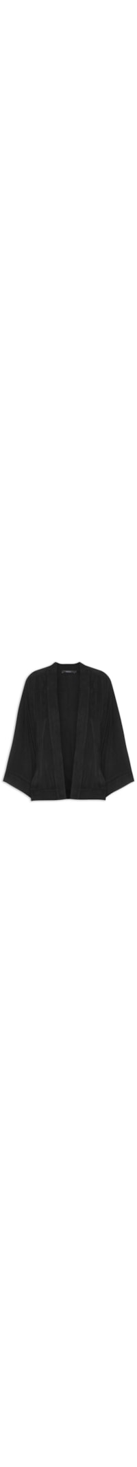 Kimono Feminino Pesponto - Preto