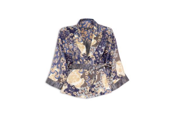 Kimono Feminino Sakura - Azul