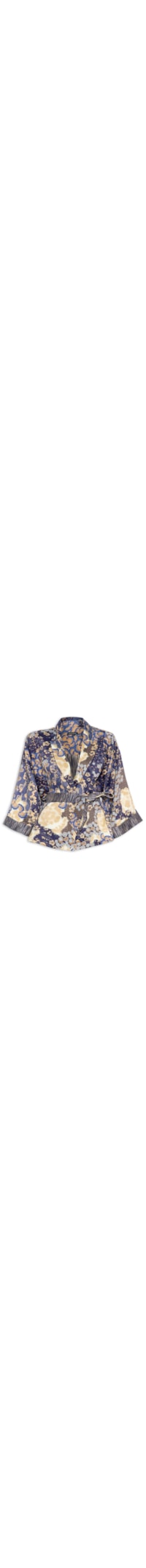 Kimono Feminino Sakura - Azul
