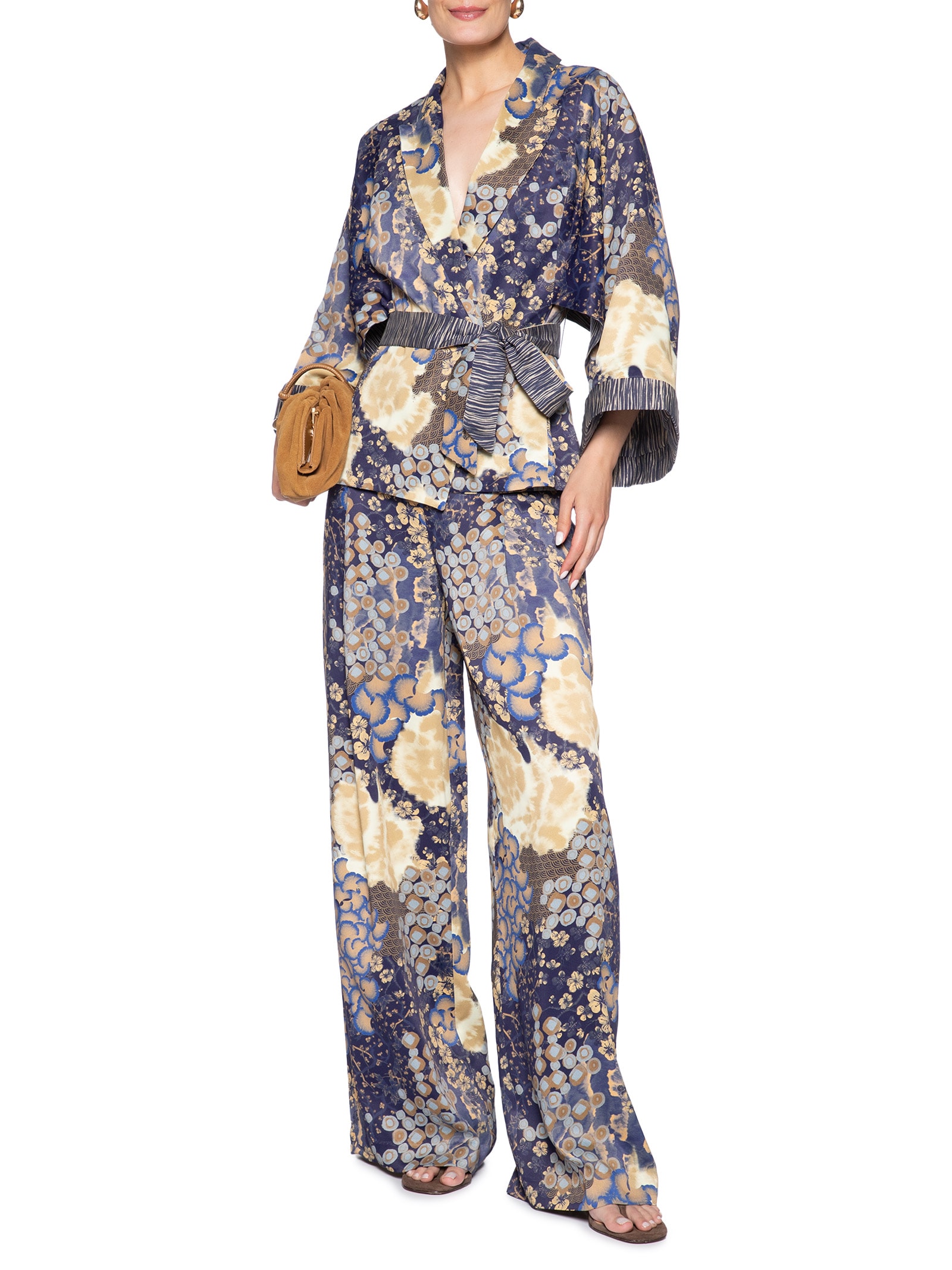 Kimono Feminino Sakura Azul Le Lis