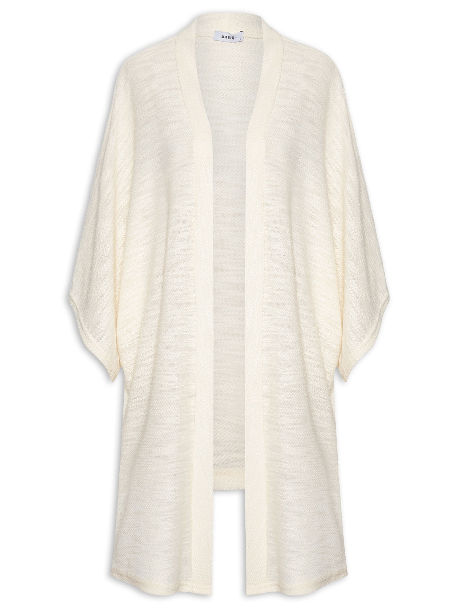 Basiq Kimono Feminino Texturizado Off White - Main Image