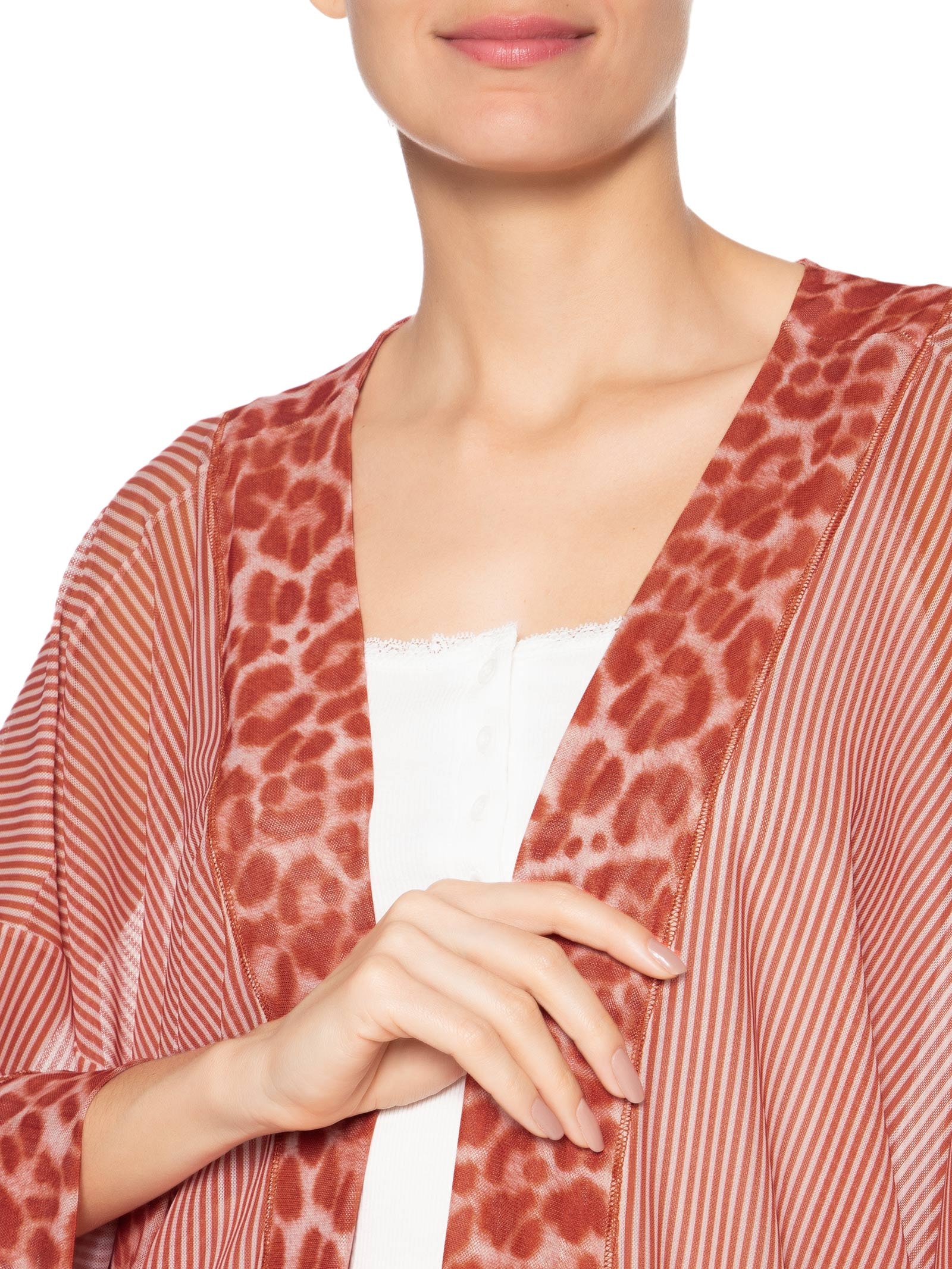 Kimono Femnino Tule Malu Vermelho Jogê