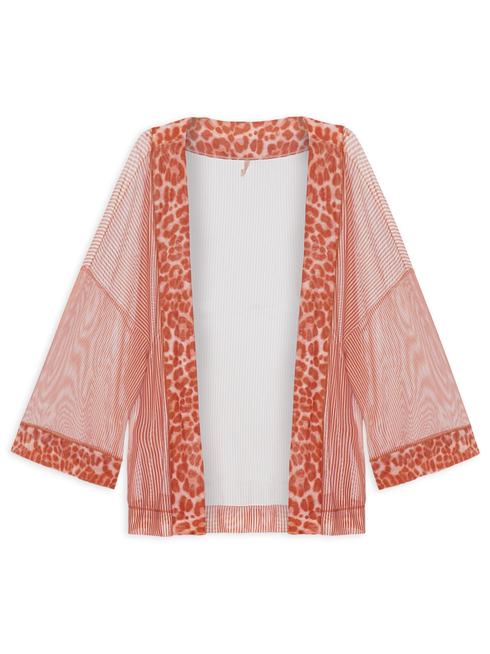 Kimono Femnino Tule Malu Vermelho Jogê