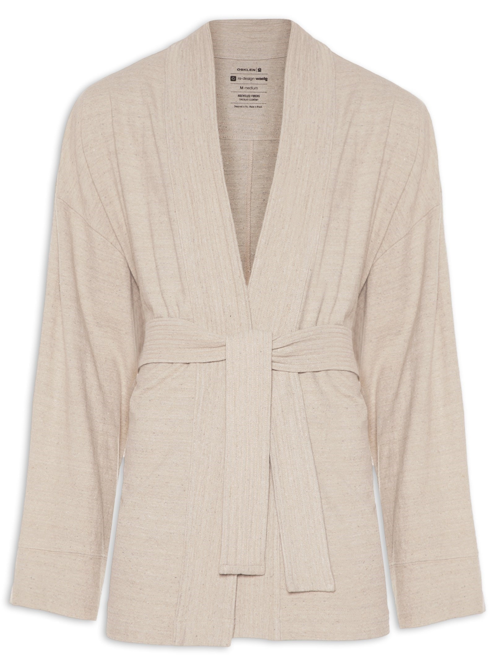 Kimono Masculino Desfibrado Cinza Osklen