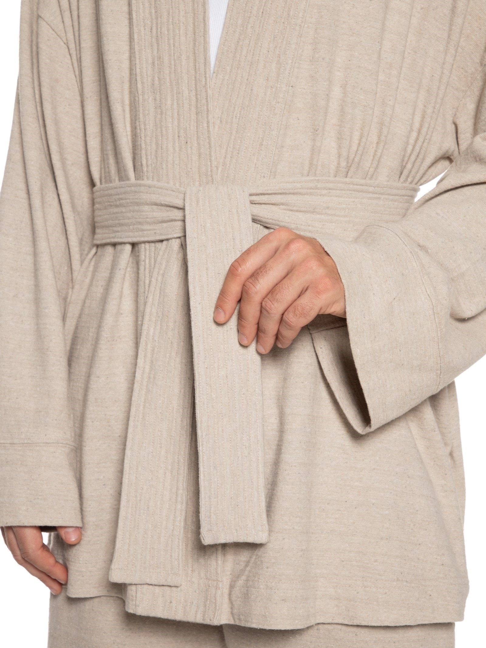 Kimono Masculino Desfibrado Cinza Osklen