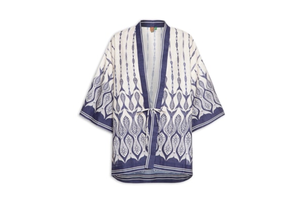 Kimono Peixe Correnteza - Azul